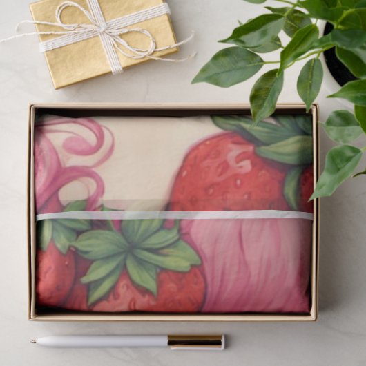 Aardbei Babe Roze Haar Decoupage Meubels Tissuepapier (Geschenk)
