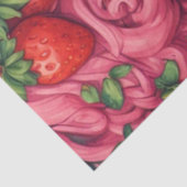 Aardbei Babe Roze Haar Decoupage Meubels Tissuepapier (Detail)