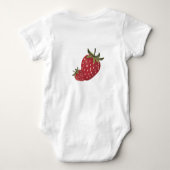 Aardbei Baby Body T-Shirt (Achterkant)