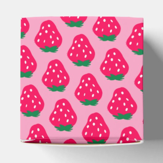 Aardbei Baby Meisje Douche Berry Zoet Dank u Bedankdoosjes (Bovenkant)