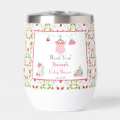 Aardbei Baby outfit met Baby shower (Voorkant)