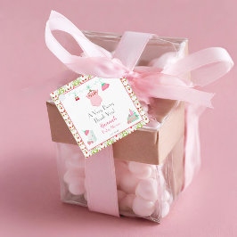 Aardbei Baby outfit met patroon Baby dank je Bedankjes Labels