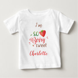 Aardbei baby shirt Doos meisje t-shirt Berry