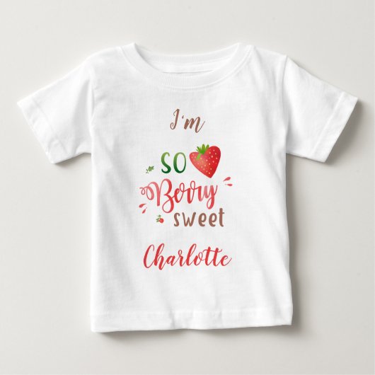 Aardbei baby shirt Doos meisje t-shirt Berry (Voorkant)