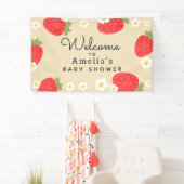 Aardbei Baby shower Banner (Insitu)