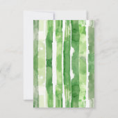 Aardbei baby shower bedankkaart (Achterkant)