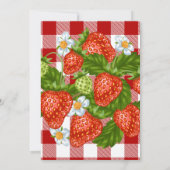 Aardbei Baby shower Berry Baby Kaart (Achterkant)