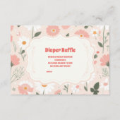 Aardbei Baby shower Berry Diapper Raffle Informatiekaartje (Voorkant)
