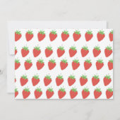 Aardbei baby shower | Berry Sweet baby Kaart (Achterkant)