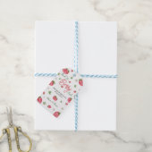 Aardbei Baby shower Dank u Label Cadeaulabel (Met Touw)