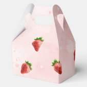 Aardbei Baby shower gunstbox Bedankdoosjes (Achterkant)