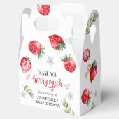  aardbei Baby shower Hartelijk dank Bedankdoosjes (Geopend)