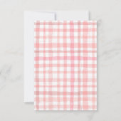 Aardbei Baby shower Hartelijk dank Bedankkaart (Achterkant)