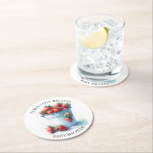 Aardbei Baby shower Keepsake Ronde Kartonnen Onderzetter (Insitu)