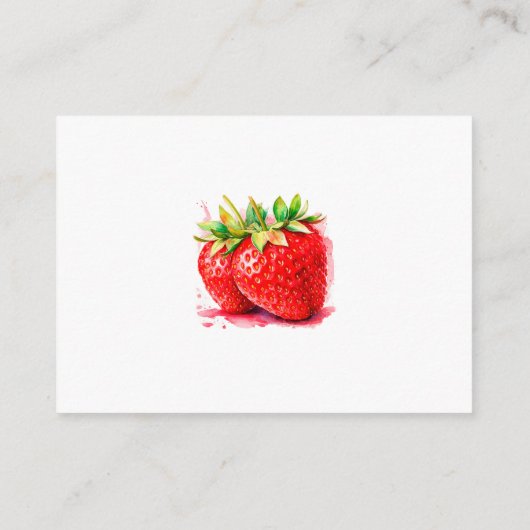 Aardbei Baby shower Luier Raffle Kaart (Achterkant)