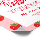 Aardbei Baby shower Mijn Water Broke Game Poster (Hoek)