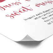 Aardbei baby shower - raad de puinhoop poster (Hoek)