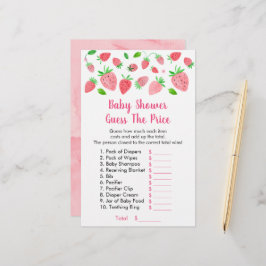 Aardbei Baby shower raadt prijsspel