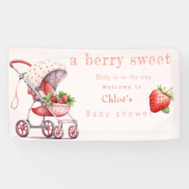 aardbei baby shower spandoek