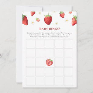 Aardbei Baby shower spel Baby Bingo spel