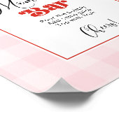 Aardbei baby shower thema Mom-osa bar Poster (Hoek)