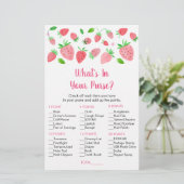 Aardbei-Baby shower Wat zit er in je paardenspel (Staand voorkant)