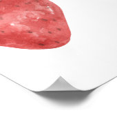 Aardbei Baby shower Welkom Poster (Hoek)