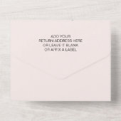 Aardbei Baby shower | Zoet bessen All In One Uitnodiging (Achterkant)