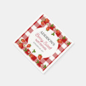 Aardbei Baby shower | Zoet bessen Servet (Hoek)