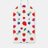 Aardbei baby shower zoete verrassing cadeaulabel (Achterkant)