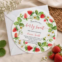 Aardbei Baby Shower Zomer Bes Zoet