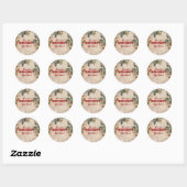 Aardbei Baby Sweet Shower Ronde Sticker (Vel)
