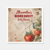 Aardbei Baby Sweet Shower Servet (Voorkant)