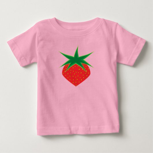 Aardbei Baby T-Shirt (Voorkant)