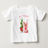 Aardbei Baby T-shirt Juice Cool Drink Fruit (Voorkant)
