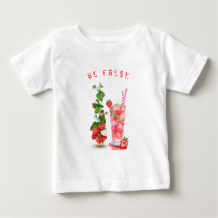 Aardbei Baby T-shirt Juice Cool Drink Fruit