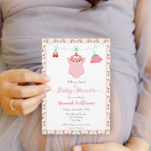 Aardbei Babypakje Met Patroon Baby Shower