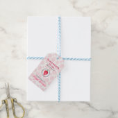 Aardbei Bad & Lichaam Etiket | Productlabel Cadeaulabel (Met Touw)