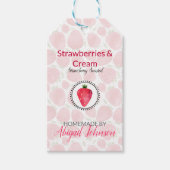 Aardbei Bad & Lichaam Label | Productlabel Cadeaulabel (Voorkant)