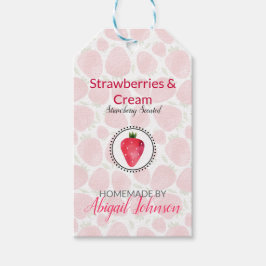 Aardbei Bad & Lichaam Label | Productlabel Cadeaulabel