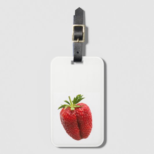Aardbei Bagagelabel (Voorkant (verticaal))