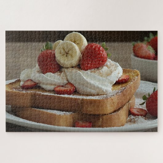 Aardbei & Banaan Wentelteefje Legpuzzel (Horizontaal)