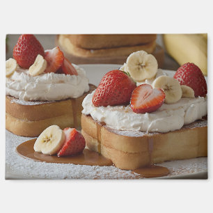 Aardbei & Banaan Wentelteefjes Magneet