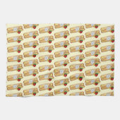 Aardbei Banana Crêpe Pancake Franse voedselkreefte Theedoek (Horizontaal)