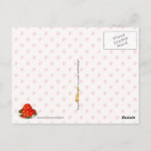 Aardbei-banana jello dessert briefkaart (Achterkant)