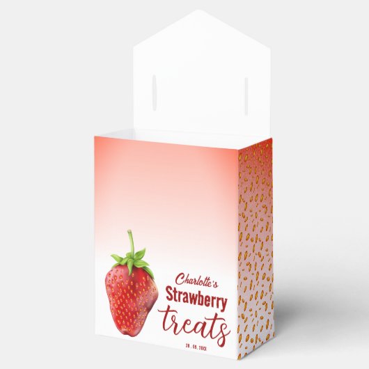 Aardbei Bedankdoosjes (Geopend)