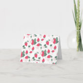 Aardbei bedankkaart – Berry Sweet Birthday (Achterkant)