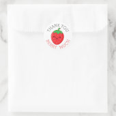 Aardbei Bedankt Veel Sticker (Tas)