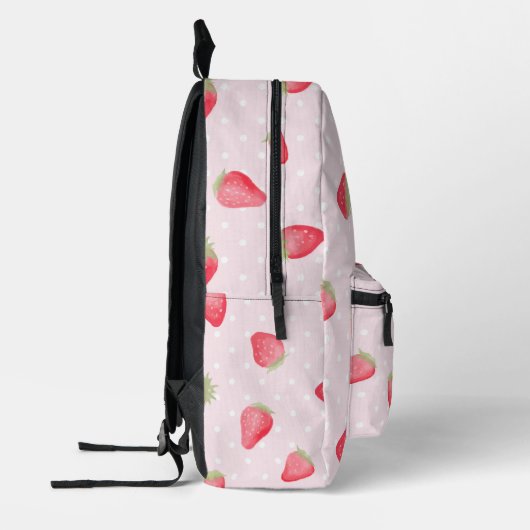 Aardbei Bedrukte Rugzak (Links)