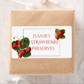 Aardbei behoudt etiket (Insitu)